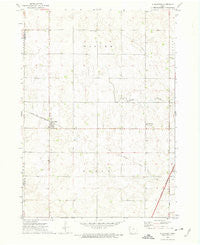 Alexander Iowa Historical topographic map, 1:24000 scale, 7.5 X 7.5 Minute, Year 1972