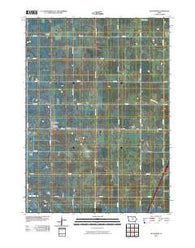 Alexander Iowa Historical topographic map, 1:24000 scale, 7.5 X 7.5 Minute, Year 2010