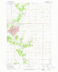 Algona Iowa Historical topographic map, 1:24000 scale, 7.5 X 7.5 Minute, Year 1972