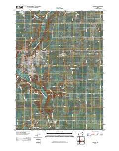 Algona Iowa Historical topographic map, 1:24000 scale, 7.5 X 7.5 Minute, Year 2010