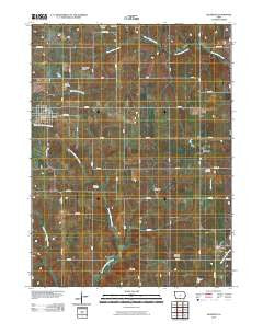 Allerton Iowa Historical topographic map, 1:24000 scale, 7.5 X 7.5 Minute, Year 2010