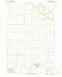 Allison Iowa Historical topographic map, 1:24000 scale, 7.5 X 7.5 Minute, Year 1972