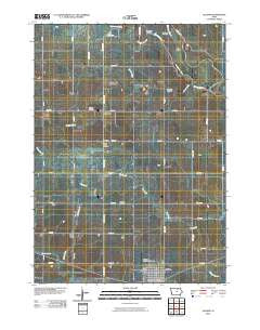 Allison Iowa Historical topographic map, 1:24000 scale, 7.5 X 7.5 Minute, Year 2010