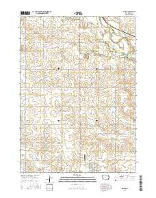 Allison Iowa Current topographic map, 1:24000 scale, 7.5 X 7.5 Minute, Year 2015