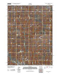 Alloway Creek Iowa Historical topographic map, 1:24000 scale, 7.5 X 7.5 Minute, Year 2010