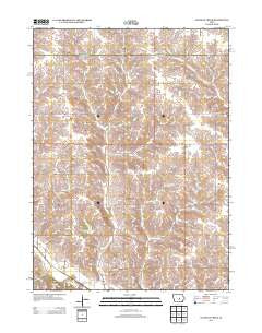 Alloway Creek Iowa Historical topographic map, 1:24000 scale, 7.5 X 7.5 Minute, Year 2013
