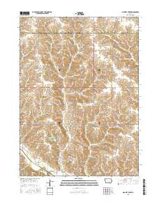 Alloway Creek Iowa Current topographic map, 1:24000 scale, 7.5 X 7.5 Minute, Year 2015