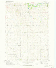 Alpha Iowa Historical topographic map, 1:24000 scale, 7.5 X 7.5 Minute, Year 1971