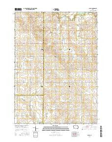 Alpha Iowa Current topographic map, 1:24000 scale, 7.5 X 7.5 Minute, Year 2015