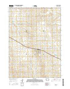 Alta Iowa Current topographic map, 1:24000 scale, 7.5 X 7.5 Minute, Year 2015