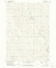 Alvord Iowa Historical topographic map, 1:24000 scale, 7.5 X 7.5 Minute, Year 1971