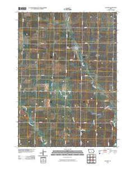 Alvord Iowa Historical topographic map, 1:24000 scale, 7.5 X 7.5 Minute, Year 2010