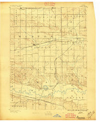 Amana Iowa Historical topographic map, 1:62500 scale, 15 X 15 Minute, Year 1889