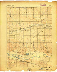 Amana Iowa Historical topographic map, 1:62500 scale, 15 X 15 Minute, Year 1889