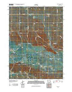 Amana Iowa Historical topographic map, 1:24000 scale, 7.5 X 7.5 Minute, Year 2010