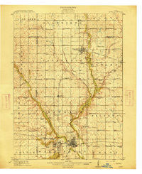 Ames Iowa Historical topographic map, 1:62500 scale, 15 X 15 Minute, Year 1914