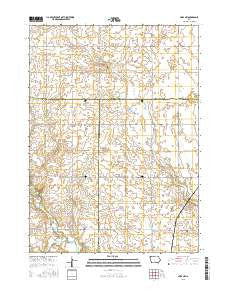 Ames NW Iowa Current topographic map, 1:24000 scale, 7.5 X 7.5 Minute, Year 2015