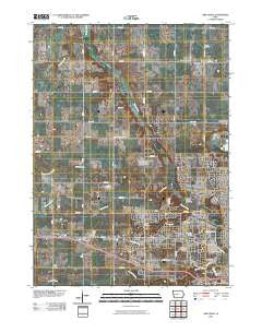 Ames West Iowa Historical topographic map, 1:24000 scale, 7.5 X 7.5 Minute, Year 2010