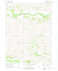 Amish Iowa Historical topographic map, 1:24000 scale, 7.5 X 7.5 Minute, Year 1973
