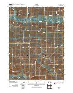 Amish Iowa Historical topographic map, 1:24000 scale, 7.5 X 7.5 Minute, Year 2010