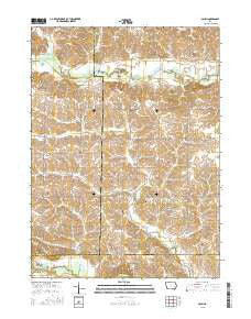 Amish Iowa Current topographic map, 1:24000 scale, 7.5 X 7.5 Minute, Year 2015