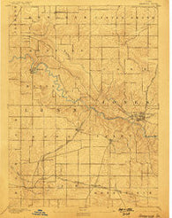 Anamosa Iowa Historical topographic map, 1:62500 scale, 15 X 15 Minute, Year 1890