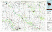 Anamosa Iowa Historical topographic map, 1:100000 scale, 30 X 60 Minute, Year 1984