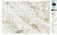 Anamosa Iowa Historical topographic map, 1:100000 scale, 30 X 60 Minute, Year 1984