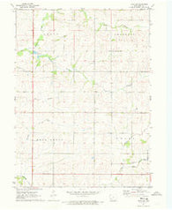 Anita SW Iowa Historical topographic map, 1:24000 scale, 7.5 X 7.5 Minute, Year 1971