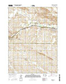 Aplington Iowa Current topographic map, 1:24000 scale, 7.5 X 7.5 Minute, Year 2015