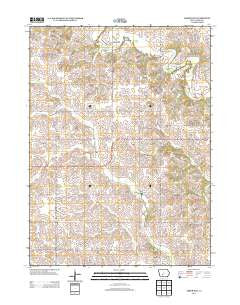 Arbor Hill Iowa Historical topographic map, 1:24000 scale, 7.5 X 7.5 Minute, Year 2013