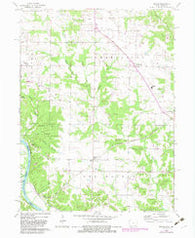 Argyle Iowa Historical topographic map, 1:24000 scale, 7.5 X 7.5 Minute, Year 1968