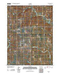 Arispe Iowa Historical topographic map, 1:24000 scale, 7.5 X 7.5 Minute, Year 2010