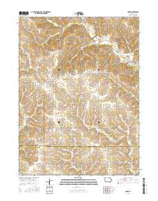 Arispe Iowa Current topographic map, 1:24000 scale, 7.5 X 7.5 Minute, Year 2015