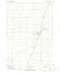 Ashton Iowa Historical topographic map, 1:24000 scale, 7.5 X 7.5 Minute, Year 1972