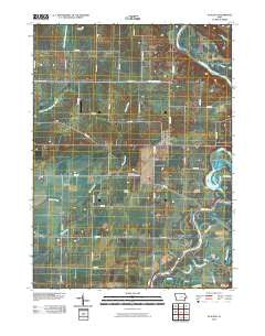 Atalissa Iowa Historical topographic map, 1:24000 scale, 7.5 X 7.5 Minute, Year 2010