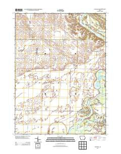 Atalissa Iowa Historical topographic map, 1:24000 scale, 7.5 X 7.5 Minute, Year 2013