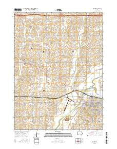 Atlantic Iowa Current topographic map, 1:24000 scale, 7.5 X 7.5 Minute, Year 2015
