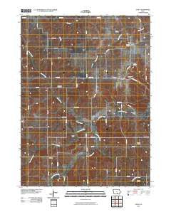 Attica Iowa Historical topographic map, 1:24000 scale, 7.5 X 7.5 Minute, Year 2010