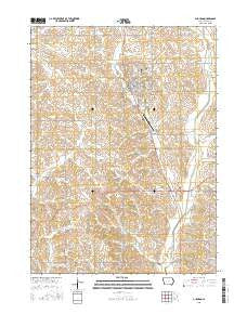 Audubon Iowa Current topographic map, 1:24000 scale, 7.5 X 7.5 Minute, Year 2015