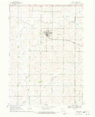Aurelia Iowa Historical topographic map, 1:24000 scale, 7.5 X 7.5 Minute, Year 1969