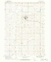 Aurelia Iowa Historical topographic map, 1:24000 scale, 7.5 X 7.5 Minute, Year 1969