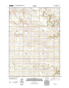 Aureola Iowa Historical topographic map, 1:24000 scale, 7.5 X 7.5 Minute, Year 2013