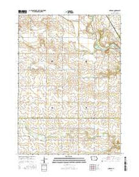 Aureola Iowa Current topographic map, 1:24000 scale, 7.5 X 7.5 Minute, Year 2015