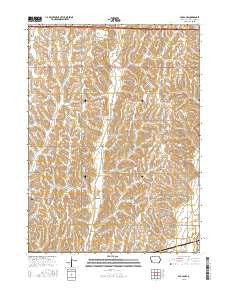 Avoca NW Iowa Current topographic map, 1:24000 scale, 7.5 X 7.5 Minute, Year 2015