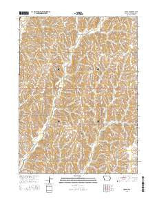 Avoca SE Iowa Current topographic map, 1:24000 scale, 7.5 X 7.5 Minute, Year 2015