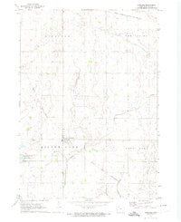 Ayrshire Iowa Historical topographic map, 1:24000 scale, 7.5 X 7.5 Minute, Year 1972