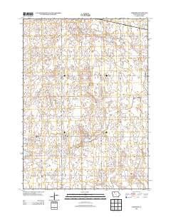Ayrshire Iowa Historical topographic map, 1:24000 scale, 7.5 X 7.5 Minute, Year 2013