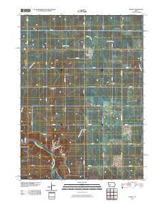 Bagley Iowa Historical topographic map, 1:24000 scale, 7.5 X 7.5 Minute, Year 2010