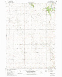 Bagley NW Iowa Historical topographic map, 1:24000 scale, 7.5 X 7.5 Minute, Year 1982